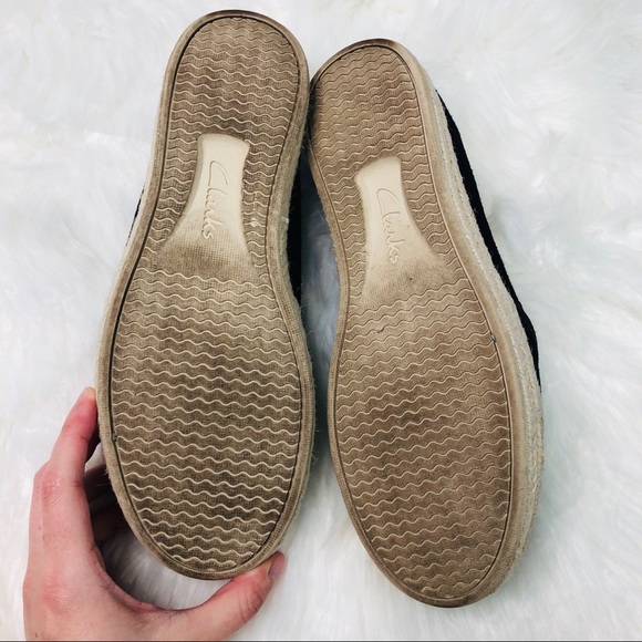 Clarks Collection Black Suede Espadrille Flat |7.5 - Picture 5 of 5